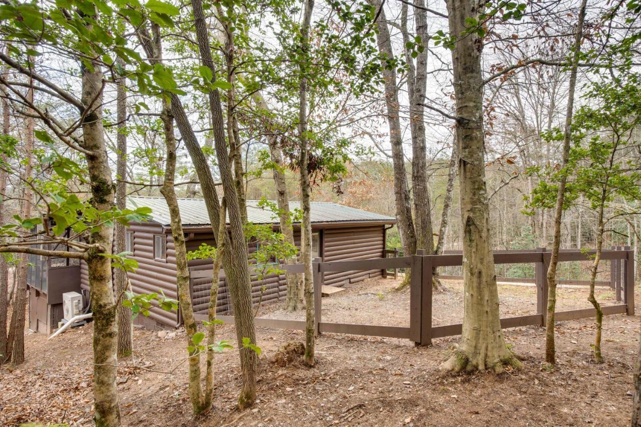 Peaceful Warne Cabin Fenced Yard And Screened Porch Brasstown Esterno foto